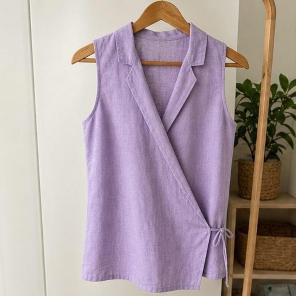 Lilac Ruffle Blouse
